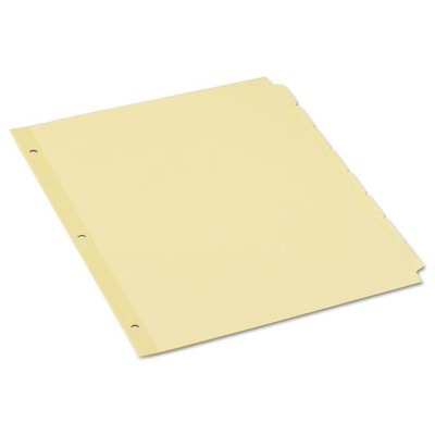 Universal Self-Tab Index Dividers, 8-Tab, 11 x 8.5, Buff, 24 Sets