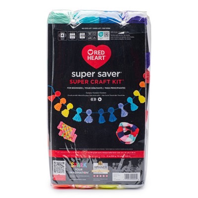 Red Heart Super Saver Super Yarn Kit 10 pack-Brights