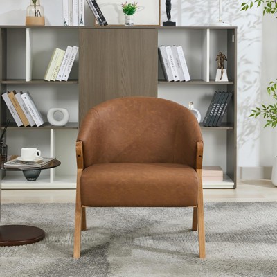 Modern Accent Chair, Mid Century Accent Chair with Teddy Velvet, Upholstered Comfy Reading Chair, Armless Side Sofa Chair for Living Room Bedroom