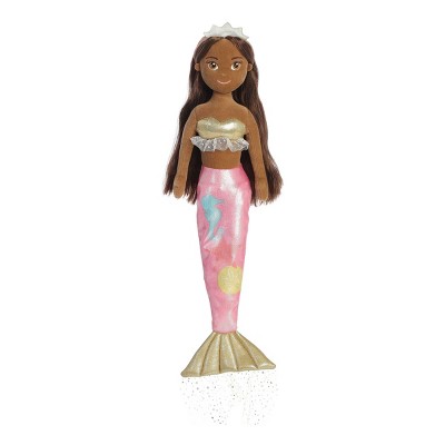 Aurora Large Coastal Sparkles Seychelles Sea Sparkles Enchanting Stuffed Doll Pink 18"