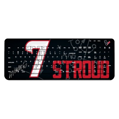 Keyscaper NFL Houston Texans Players Game Tactic Wireless USB Keyboard