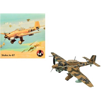 Junkers Ju 87R Trop Stuka Bomber Aircraft "Immelmann, 6./StG 2, Libya" (1941) German Luftwaffe 1/72 Diecast Model Airplane