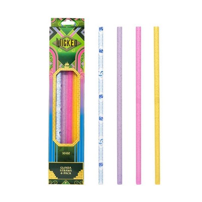 CharCharms 4pk 30oz Water Bottle Straws Wicked 2 Glinda