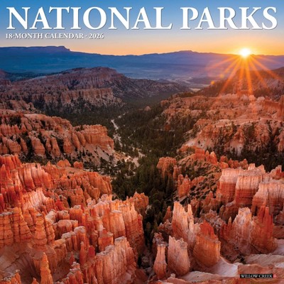 Willow Creek Press 12"x12" 2026 National Parks Wall Calendar