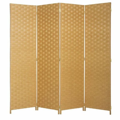 Legacy Decor Bamboo Woven Panel Room Divider Privacy Partition Screen