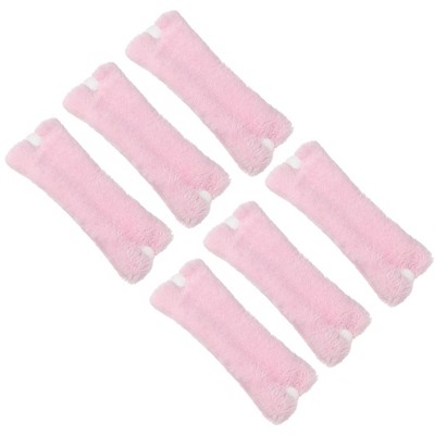 Unique Bargains Women's Sleeping Curling Roller Pink 6 Pcs