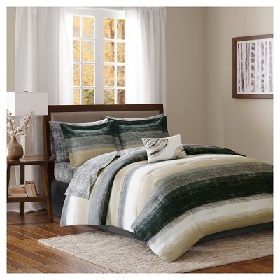 Seth Striped Complete Multiple Piece Comforter Set