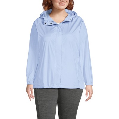 Lands' End Women's Packable Water Resistant UPF 50 Windbreaker Jacket