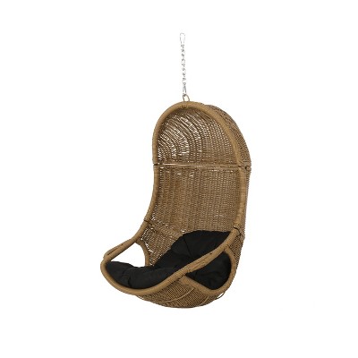 Christopher Knight Home Ripley Outdoor Wicker Hanging Basket Chair with Cushions (No Stand)