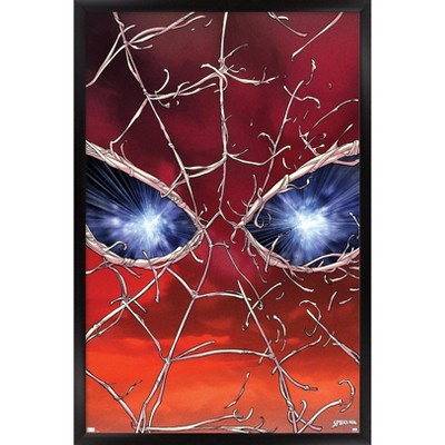 Trends International Marvel Spider-Man: World Of Webs - Mask Framed Wall Poster Prints