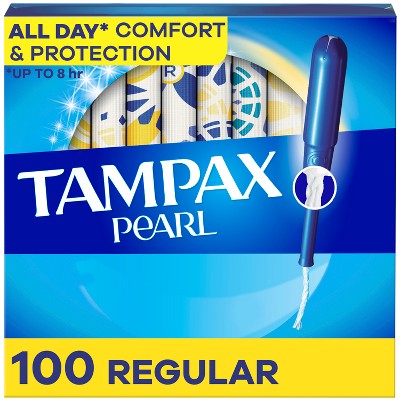 Tampax Pearl Tampons Regular Absorbency with LeakGuard Braid - Unscented
