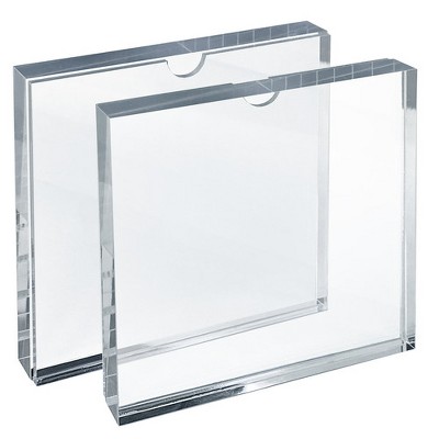 Azar Displays Clear Block Slide-In Sign Holder Frame