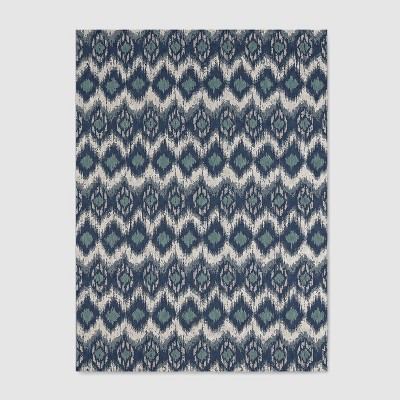 Ikat Outdoor Rug Blue - Threshold™