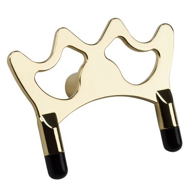 GSE Portable Brass Pool Cue Bridge Head, Metal Screw-on Billiard Bridge Rest, Universal Fit