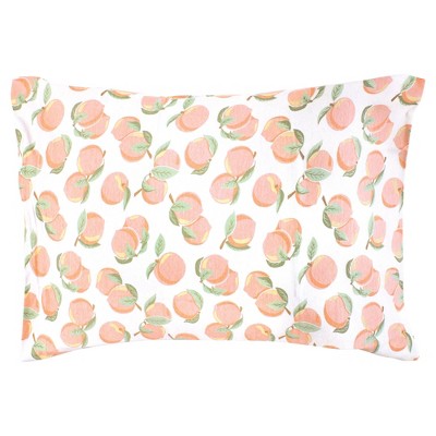 Hudson Baby Girls Cotton Toddler Pillow Case, Peach, One Size