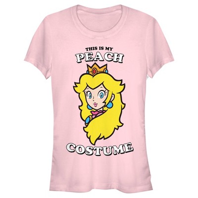 Juniors Womens Nintendo This Is My Peach Costume T-Shirt