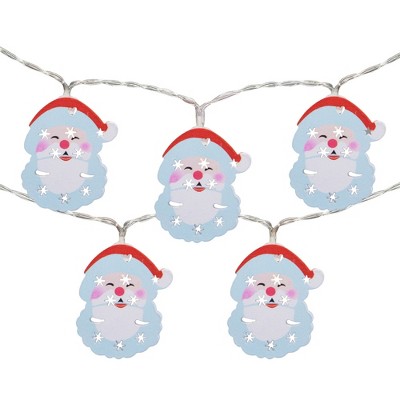 Northlight LED Santa Claus Christmas Fairy Lights - 4' Copper Wire - 10ct