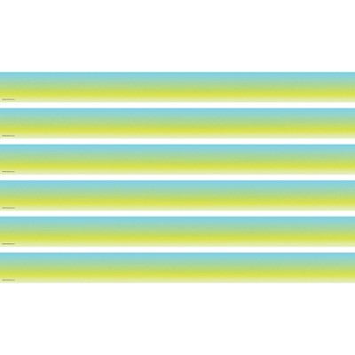 Teacher Created Resources® Aqua and Lime Color Wash Straight Border Trim, 35 Feet Per Pack, 6 Packs