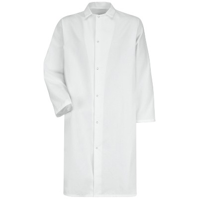 Red Kap Gripper-Front Butcher Frock Without Pockets