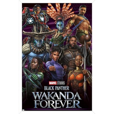 Trends International Marvel Black Panther: Wakanda Forever - Group Framed Wall Poster Prints