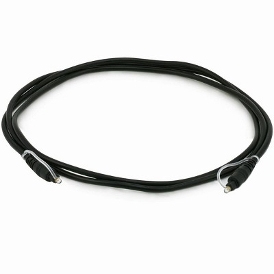 Monoprice Digital Optical Audio Cable - 6 Feet - Black | S/PDIF (Toslink) 5.0mm Ouside Diameter, Gold plated ferrule