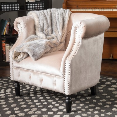 Akira New Velvet Club Chair - Christopher Knight Home