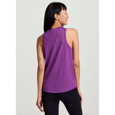 RBX Active Women's Breathable Quick Drying Regular Length Everyday Workout Tank Top with Mesh Insets