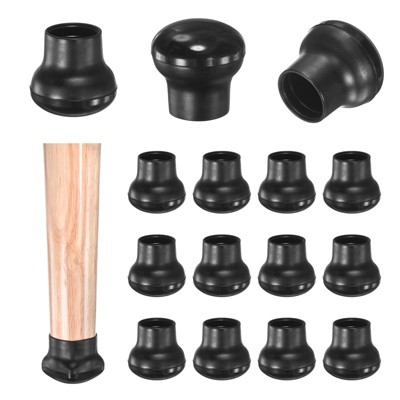 Unique Bargains Silicone Round Chair Leg Caps Floor Protectors 24 Pcs