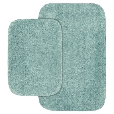 2pc Traditional Washable Nylon Bath Rug Set - Garland
