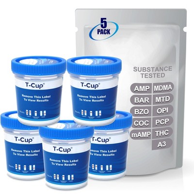 Mintegrity 5 Pack 10-Panel Instant at Home Urine Drug Test Kits | Multi-Panel Urine Screening Testing Kit with Adulteration Test | MT-TDOA-3104A3