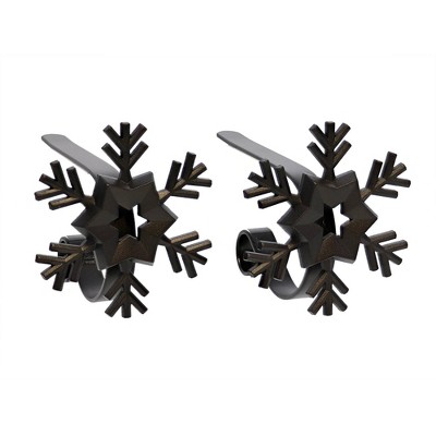 Original MantleClip 2ct Snowflake Stocking Holder