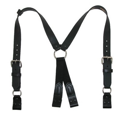 Boston Leather Leather Loop End Fireman Work Suspenders
