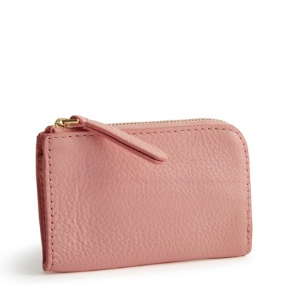 Vera Bradley Women's Leather Zip Card Pouch
