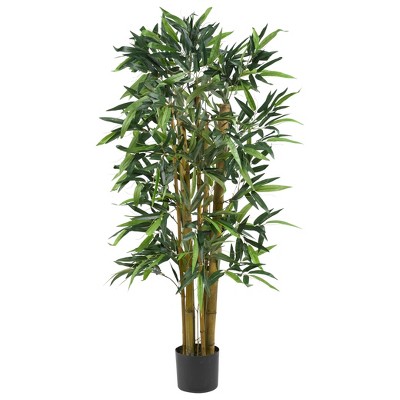 Nearly Natural 4-ft Biggy Bamboo Artificial Tree