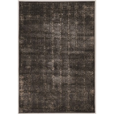 5'x7'6" Jewell Collection Vintage Illusion Rug Gray - Linon: 90x60, Medium Pile, Tie Dye, Indoor, Polypropylene