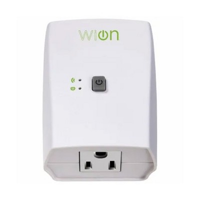 Wion 125V 60 Hertz WiFi Receptacle with Wireless Switch, Programmable Timer, Countdown, Random Vacation & Sunrise/Sunset Schedules