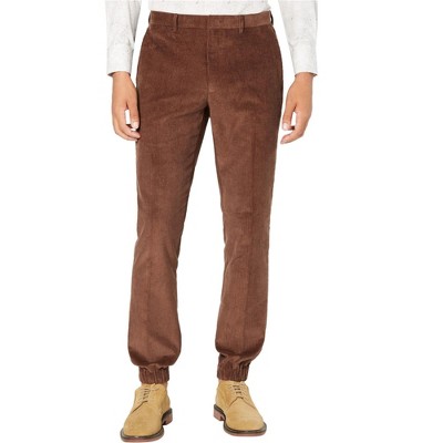 Tallia Mens Slim-Fit Corduroy Casual Jogger Pants