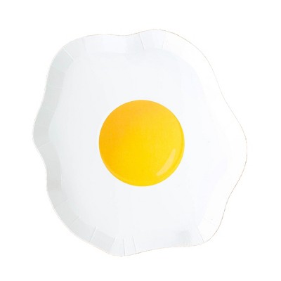 Jollity & Co. - Yolks on You Dinner Plates - Pack of 8 Paper Plates