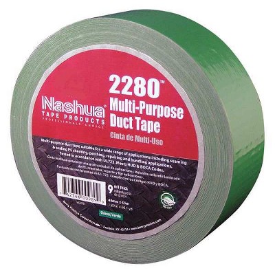 Nashua  Duct Tape,Green,1 7/8 in x 60 yd,9 mil 2280