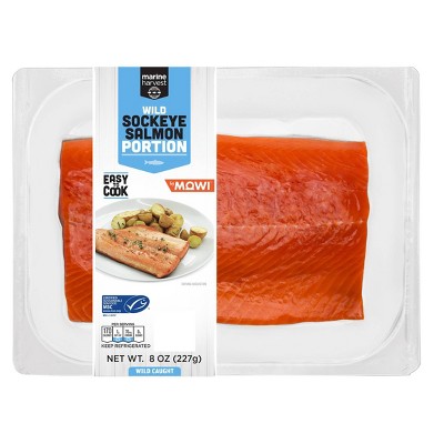 Marine Harvest by MOWI Wild Sockeye Salmon Portion - 8oz