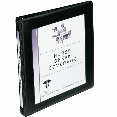 Avery Heavy-Duty Framed View 3 Ring Binder, 0.5" Slant Rings, 1 Black Binder (68050)