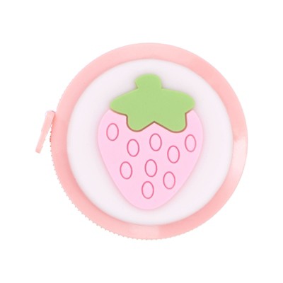 Unique Bargains Soft Strawberry Design Retractable Tape Rulers and Measuring Tools 60 Inch/1.5m