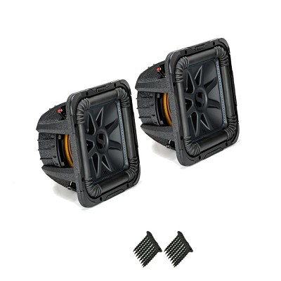 Kicker 44L7S104 Solobaric L7 10" Subwoofers Bundle - Dual 4-Ohm Voice Coils for wiring to a 1-ohm monoblock amplifier