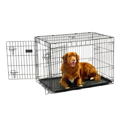 Carlson Double Door Wire Dog Crate - Black S/M/L