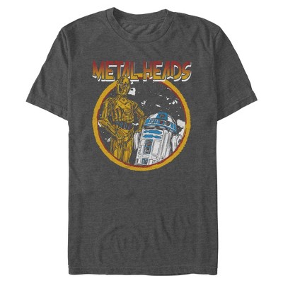 Men's Star Wars: A New Hope Metal Head Rock Droids T-Shirt