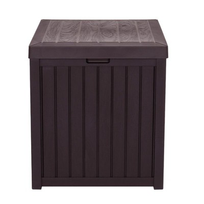 Karl Home 51 Gal Brown Plastic Storage Deck Box