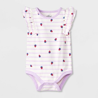 Baby Girls' Solid Ruffle Bodysuit - Cat & Jack™