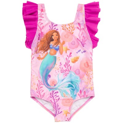 The Little Mermaid Princess Ariel One Piece Bathing Suit UPF 50+ Toddler
