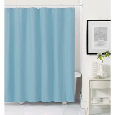 Heavy Duty Baby Blue 10 Gauge Hotel Non-Toxic Odor Free PEVA Shower Curtain Liner - Mold & Mildew Resistant
