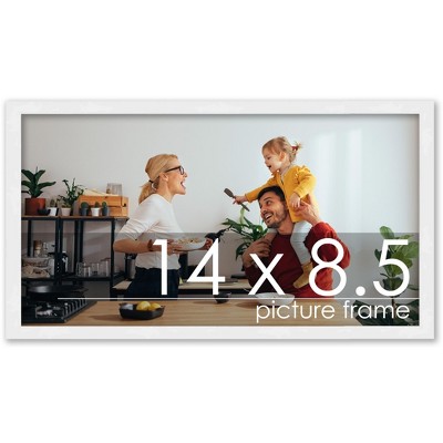 PosterPalooza | 14x8.5 Wood Frame with UV Acrylic, 6 Finishes: Black, White, Bronze, Silver, Wood, Mahogany